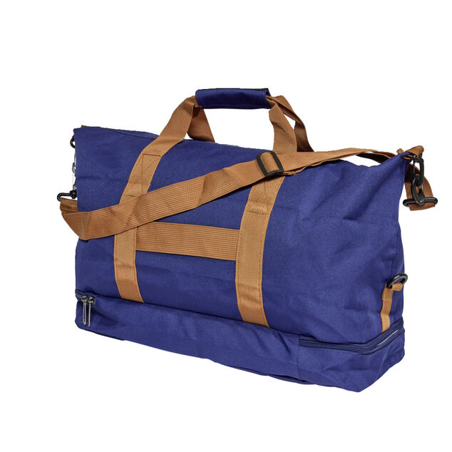 Sac de sport mixte 44x24xH35cm - 2 mod&egrave;les noir ou bleu marine