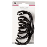 Pince à cheveux noir brillant L.11 cm