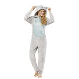 Combinaison pyjama Koala gris et bleu paillet&eacute; Taille S