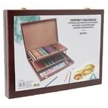 Coffret de coloriage en bois