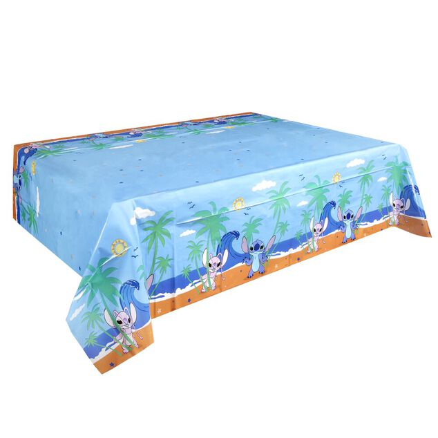 Nappe Disney Stitch plastique bleu 120x180cm
