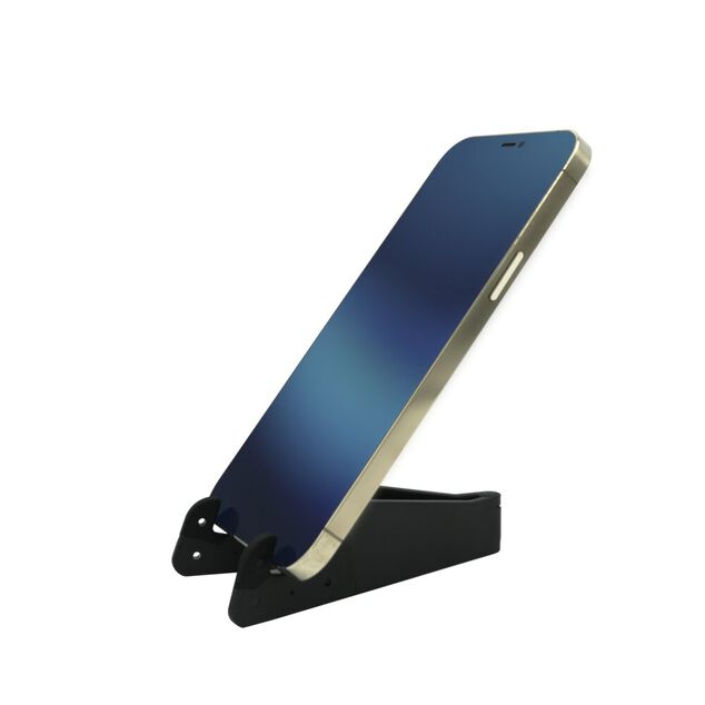 Support de téléphone ou tablette pliant angle 90° noir