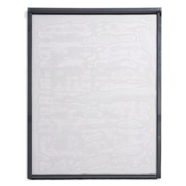 Moustiquaire enroulable pour fen&ecirc;tre 125x160cm PVC gris