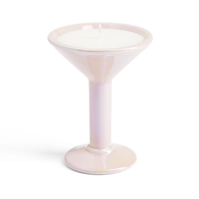 Bougie verre à martini céramique et verre 2H - 2 modèles
