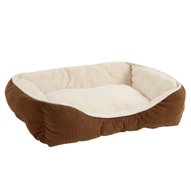 Couchage animal taille S coton flanelle beige et marron 45x60cm (2 mod&egrave;les)