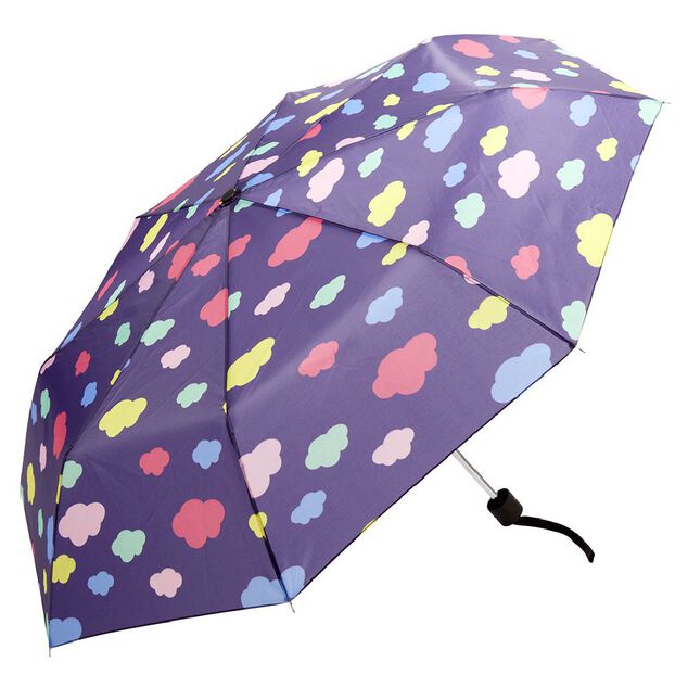 Parapluie manuel nuage bleu L28 cm