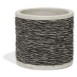 Pot ciment effet parement ardoise Ø34cm