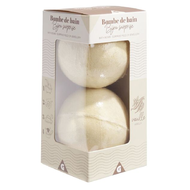 Bombe de bain surprise x2 avec bijou cach&eacute;