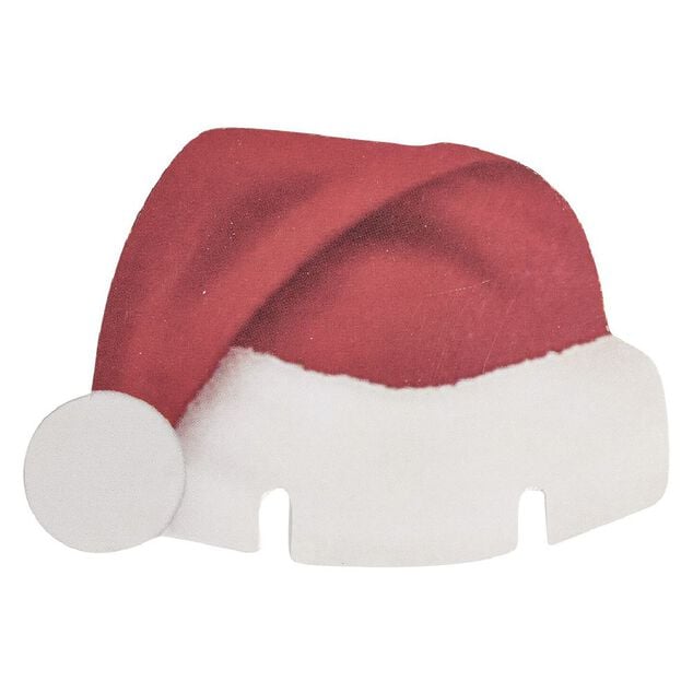 D&eacute;coration de No&euml;l bonnet pour verre x8