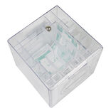 Tirelire design labyrinthe transparente