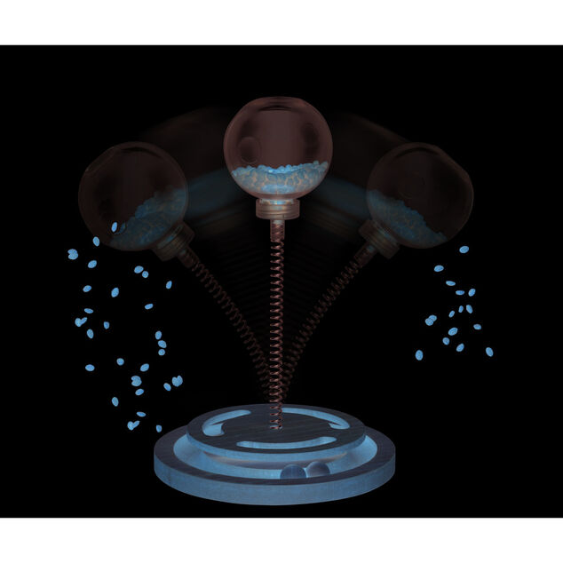 Jouet pour chat avec balles et emplacement pour croquettes