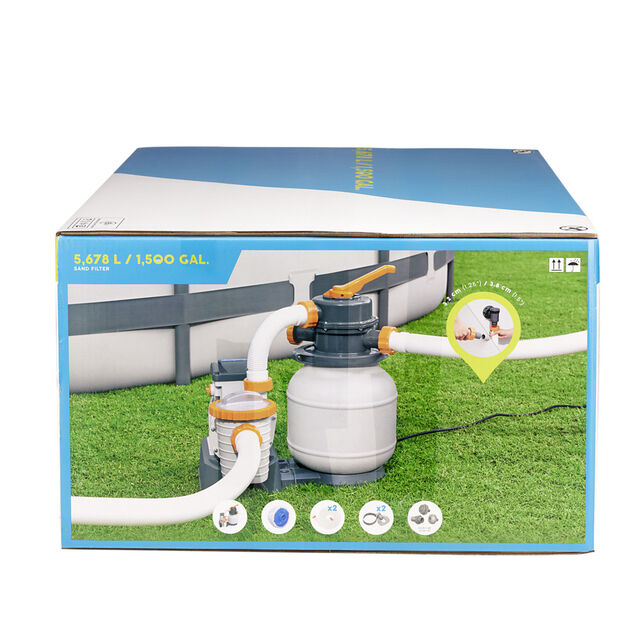 Filtre &agrave; sable 48xH.52,8x42cm gris