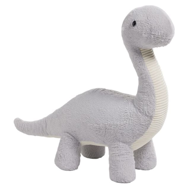 Peluche dinosaure gris H.84 cm