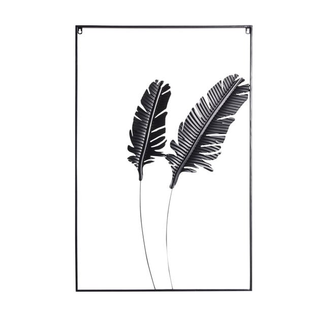 D&eacute;coration murale feuille m&eacute;tal 60xH90cm (2 mod&egrave;les)