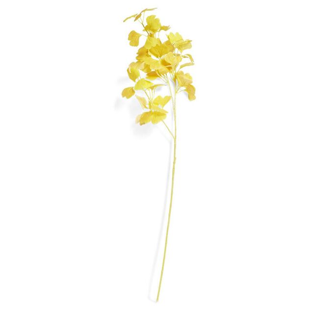 Branche d&eacute;co artificielle vert ou jaune L.90cm