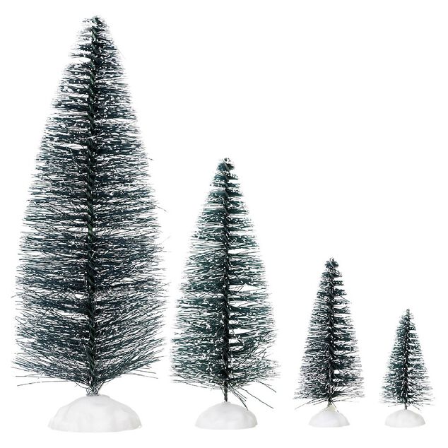 Sapin vert accessoires village de No&euml;l x21