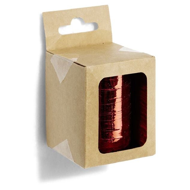 Bolduc rouge brillant 10m
