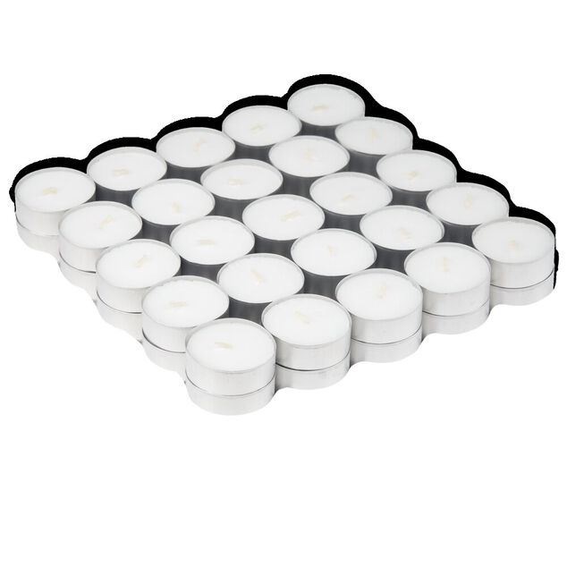 Bougie chauffe-plat blanche x100