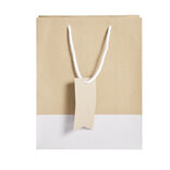 Sac cadeau kraft gris et marron - Taille L