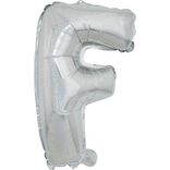 Ballon forme lettre F aluminium (2 modèles argenté ou doré)