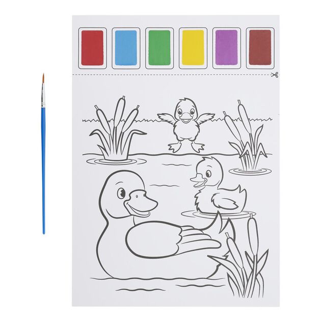 Livre de coloriage &agrave; l'eau