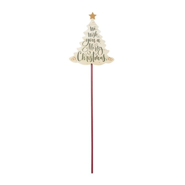 Pic &agrave; planter Merry Christmas H70cm - 4 mod&egrave;les