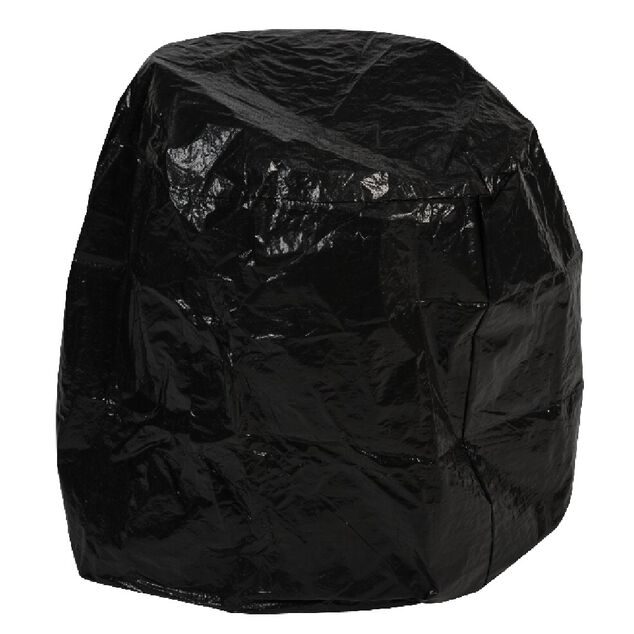 Housse de protection noire pour barbecue rond