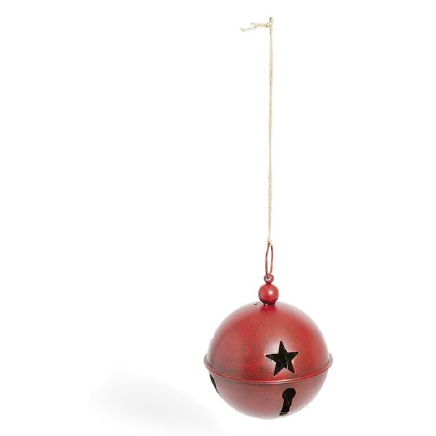 Grelot lumineux &agrave; suspendre rouge &Oslash;21cm