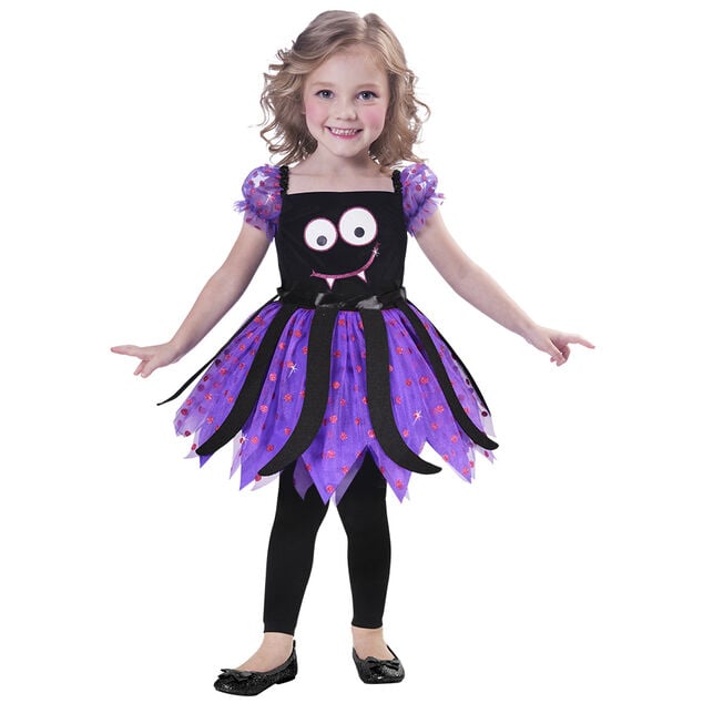 D&eacute;guisement enfant Halloween pieuvre noir et violet 3/4 ans