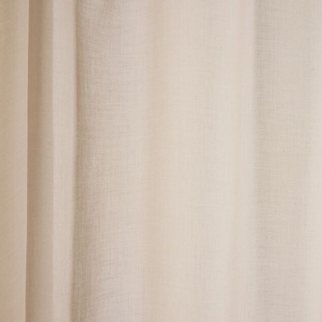 Voilage &agrave; passants uni taupe 140x240cm