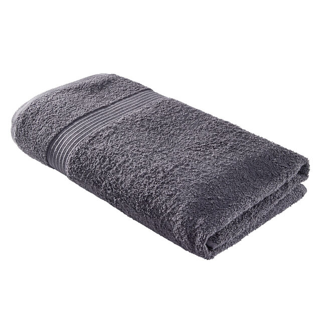 Drap de bain 70x130cm coton gris fusain