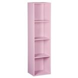 Structure Box Cube 4 cases 35,2x30x137,2cm bois rose