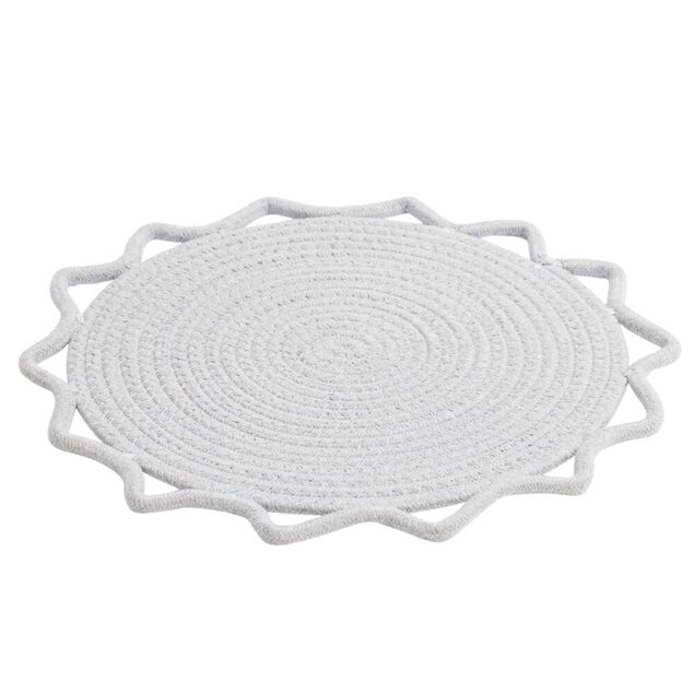 Set de table rond soleil effet tressé Ø35cm (2 modèles)