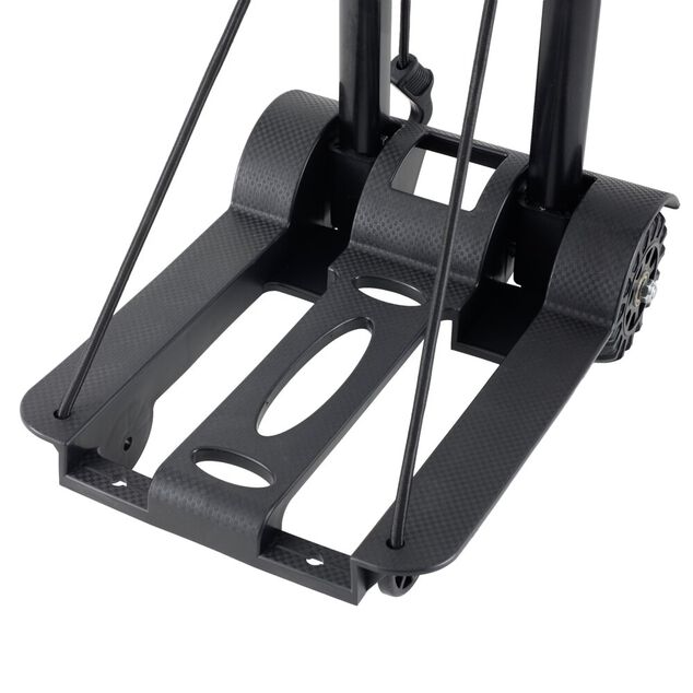Diable compact pliant transport 50kg m&eacute;tal et plastique noir