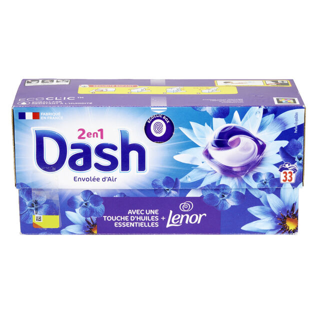 Lessive capsule Dash Envol&eacute;e D'air 33 capsules