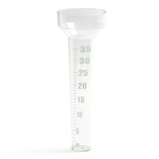 Pluviom&egrave;tre en plastique vert 35ml