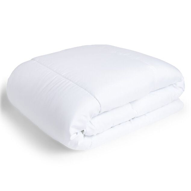 Couette caline polyester blanc 1 place 140x200cm