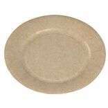 Lot de 50 assiettes à dessert rondes en carton kraft marron