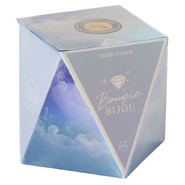 Bougie bijou bracelet dor&eacute; senteur air marin 36h