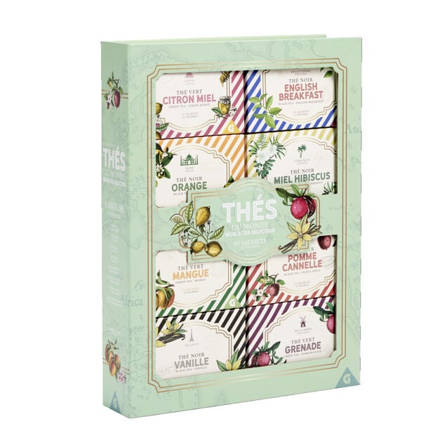 Coffret th&eacute; du monde 8 saveurs