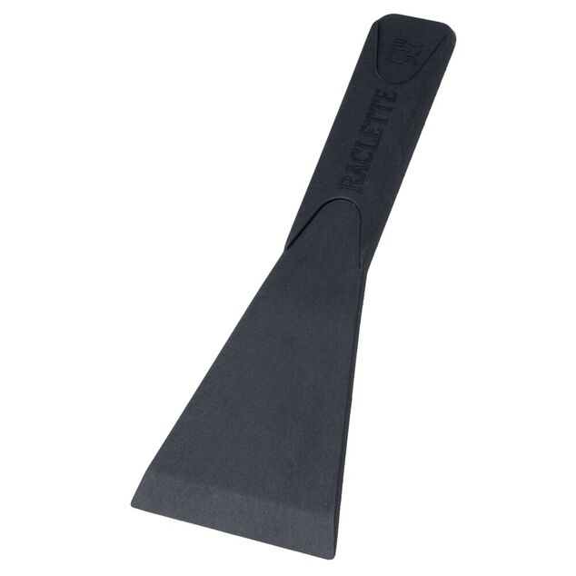 Spatule &agrave; raclette  x4 nylon noir compatible lave-vaisselle