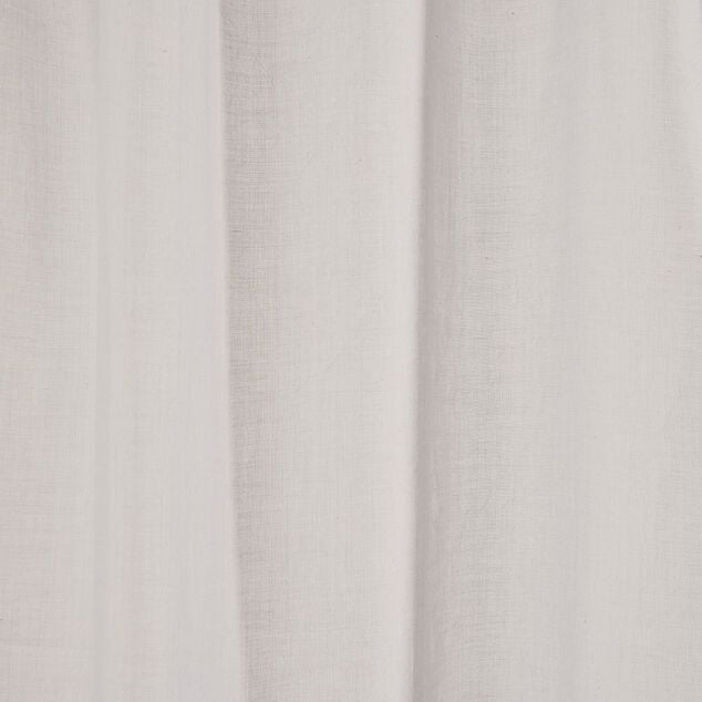 Voilage &agrave; oeillets gris clair 140x240cm