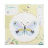 Kit de broderie au fil de coton avec support bois - 3 modèles