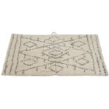 Tapis salle de bain rectangulaire motif ethnique 45x70cm