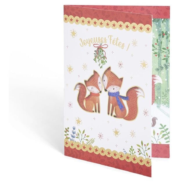 Carte de voeux Noël 12x17cm (plusieurs modèles)