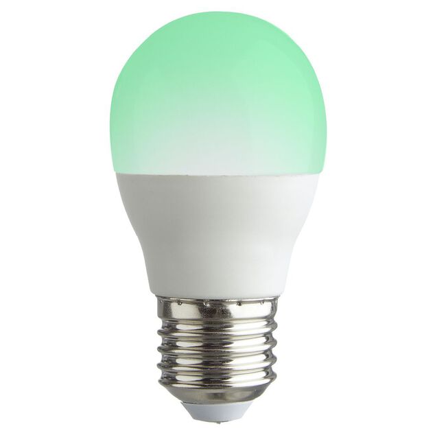 Ampoule LED E27 G45 couleurs changeantes avec t&eacute;l&eacute;commande 470lms