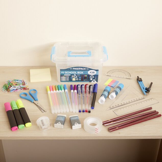 Coffret essentiels d'école 38 pièces