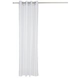 Voilage à oeillets imprimé bayadère bleu blanc 100% polyester 140x240cm