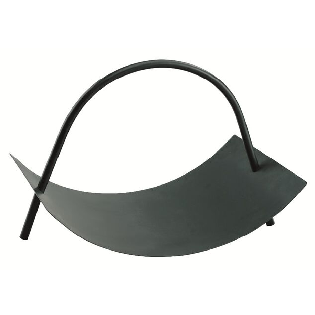 Porte b&ucirc;che avec anse m&eacute;tal noir