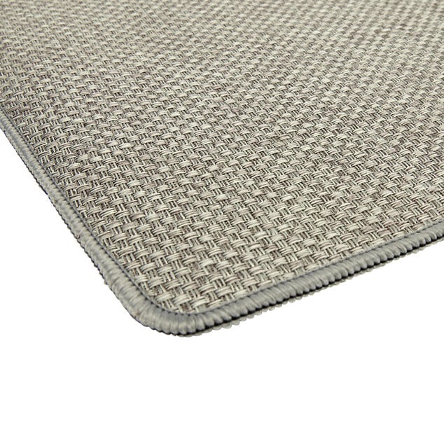 Tapis de cuisine tissu bouclette marron 44x120cm